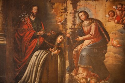 Spanish Colonial Painting of the Virgin by Unknown